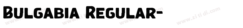 Bulgabia Regular字体转换